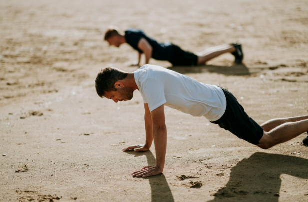 cross fit à la plage